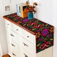 thumbnail image 4 of Mexican Table Runner for Day of The Dead Cinco de Mayo Mexico Let''s Fiesta Party Decoration Home Kitchen Dining Room Table Decor 71Inches Long, 4 of 5