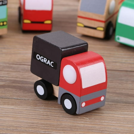 Domqga Voiture De Jouet Voiture De Jouet Pour Enfants 12pcs Set En Bois Bebe Dessin Anime Enfant Jouet Voiture Precoce Apprentissage Trafic Educatif Jouets Cadeau Pour Enfants Walmart Canada