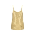 thumbnail image 5 of Xdegoge Camisoles for Women Sequin Sparkly Glitter Tank Tops V Neck Sleeveless Shimmer Cami Summer Trendy Party Out Going Outfits, 5 of 7