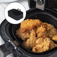 thumbnail image 3 of Advancent Freidora de aire, placa para hornear, temperatura, revestimiento que no se decolora, cesta de silicona reutilizable, cocina, barbacoa, barbacoa, Cocina y Comedor Negro 1 PC Advancent HA068518-04, 3 of 6