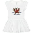 thumbnail image 3 of Inktastic WHO'S YOUR CRAWDADDY? Mardi Gras Crayfish Girls Toddler Dress, 3 of 5