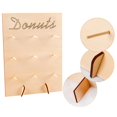 thumbnail image 4 of Soporte de madera para donuts, decoración para bodas, fiestas de cumpleaños (letra D), 4 of 8