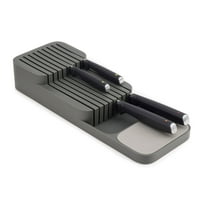 Joseph Joseph Duo In-Drawer Knife Organizer for Kitchen Drawers – Space-Saving Knife Block Holder for Up to 9 Knives