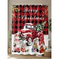 thumbnail image 4 of Christmas Small Stall Shower Curtain, Waterproof Shower Curtains for Bathroom, Winter Red Truck Xmax Cardinal Gnomes Gifts Washable Fabric Cloth Bath Curtain for Bathtub with Hooks 36x72 Inches, 4 of 6