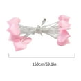 thumbnail image 2 of Beautynvta Valentine's Day Peach Hearts String Lights, 4.92 Ft 10LED Pink Fabric Peach Heart String Lights USB Powered for Bedroom Wedding Valentine's Day Decor, 2 of 4