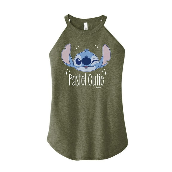 Disney - Lilo & Stitch - Stitch's A Pastel Cutie - Juniors High Neck Tank Top