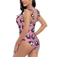 thumbnail image 5 of Yiaed Cute Panda Print Women's Ruffled One Piece Swimsuit V Neck Swimwear Slimming Monokini for Woman-Medium, 5 of 8