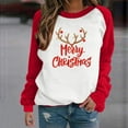 thumbnail image 2 of Sudaderas de Cuello Redondo de Navidad Para Mujer Blusa Cómoda de Manga Larga Con Estampado de Moda Odeerbi  ODB201661, 2 of 6