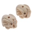 thumbnail image 2 of 2x Espaciadoras Sueltas de de para Abalorios, Fabricación de Joyas, Manualidades para Gloria colgante de cuentas de elefante de madera, 2 of 7