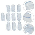 thumbnail image 4 of 10 X Rubber Chair Leg Cap Oval Covers Furniture Table Feet Floor Protectors, 4 of 9