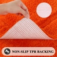thumbnail image 6 of Ileading Bathroom Rugs Set of 4 Soft Bath Mats with Toilet Lid Cover Washable Microfiber Bathroom Mats, Orange, 6 of 13
