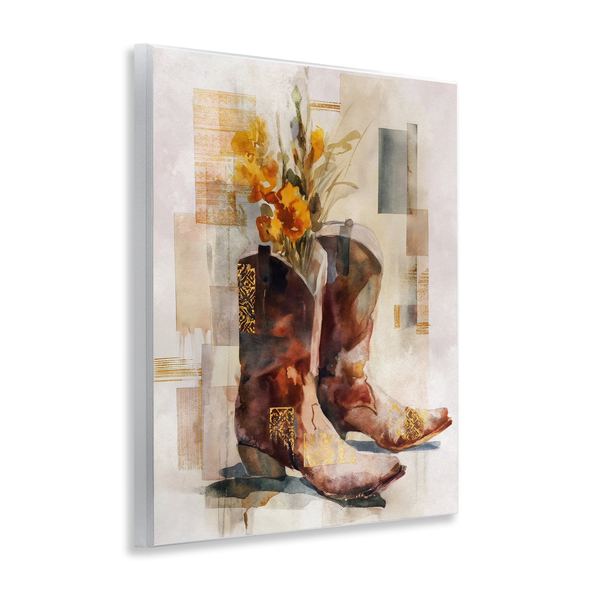 Stupell Industries Western Roots & Blooms Wall Plaque Art, design by Svetlana Aleynikova