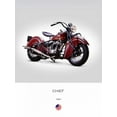 thumbnail image 2 of Rogan, Mark 25x32 Gold Ornate Wood Framed with Double Matting Museum Art Print Titled - Indian Chief 1941, 2 of 4