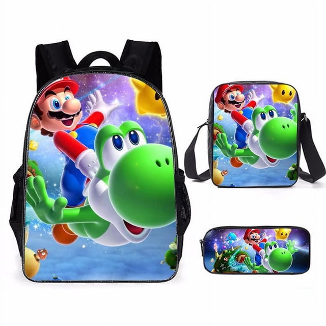 Rick And Morty School Bag Three-piece, Multi-size Backpack, Student School Bag