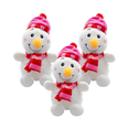 thumbnail image 1 of Peluche Navideño Muñeco de Nieve Snowman Paquete 3 Pz Importadora La Merced Ultra Suave Hipoalergénico, 1 of 5