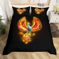 thumbnail image 5 of 2024 Colorful Phoenix Duvet Cover Set Cartoon Birds Bedding Set Full King Size Microfiber Flame Wings Comforter Cover For Boys, 5 of 7