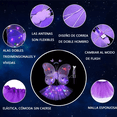 thumbnail image 3 of 2 Pzs Alas De Mariposa Para Niña Vestido Corto De Ballet Led Multicolor, 3 of 5
