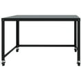 thumbnail image 3 of Pemberly Row 48" Modern Durable Metal 2 Casters Mobile Desk in Black, 3 of 8