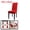 Red, variant on 1pcs Wedding Party Dining Room Stretchy Removable Washable Seat Chair Cover Protector