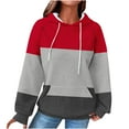 thumbnail image 2 of FDGIU Women's 2025 Hoodies - Long Sleeve Crewneck Pullover Sweatshirts with Pockets, Plus Size Fleece Loose Fit Fall Fashion, 2 of 5