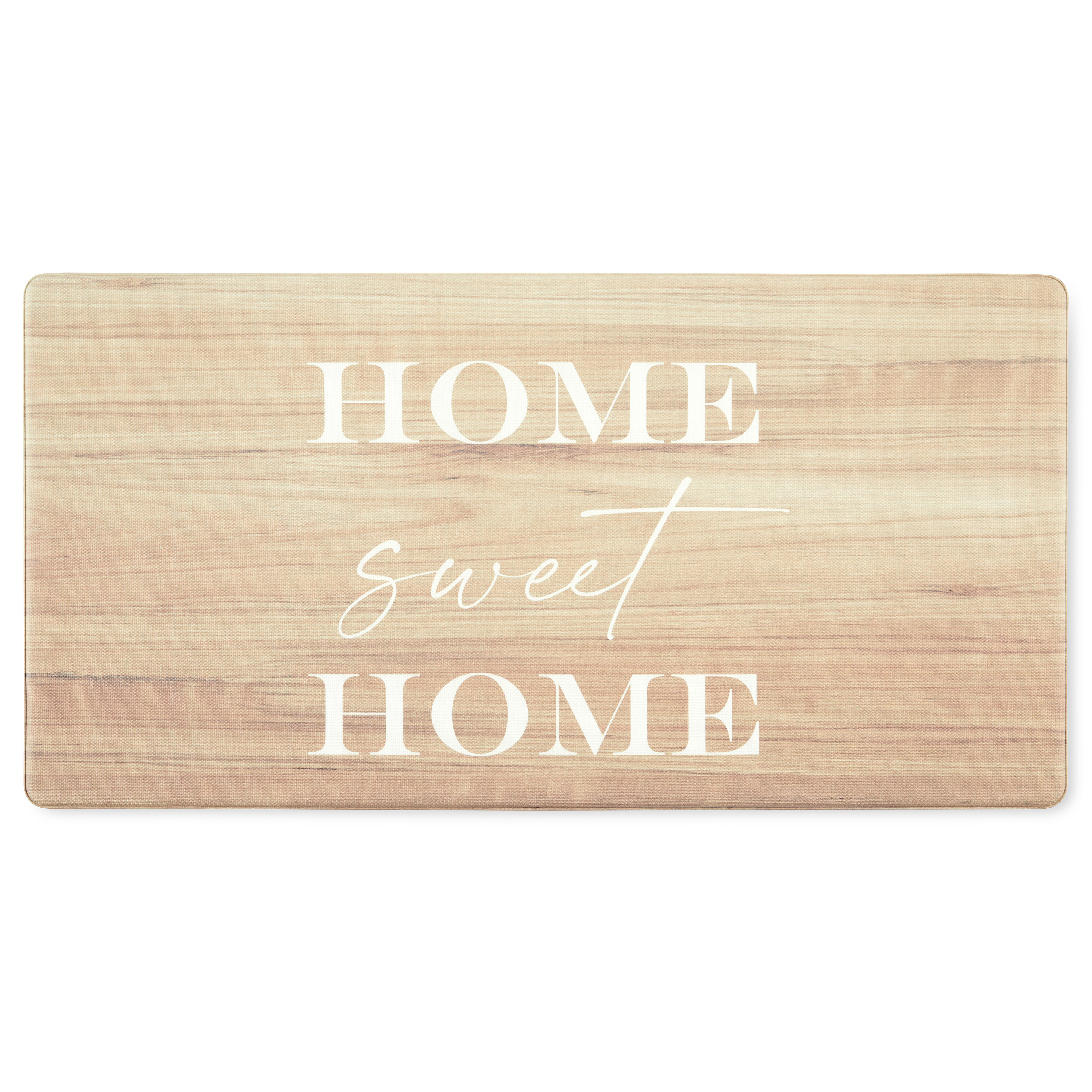 Martha Stewart Bloomfield Sweet Home AntiFatigue Kitchen Mat, Beige