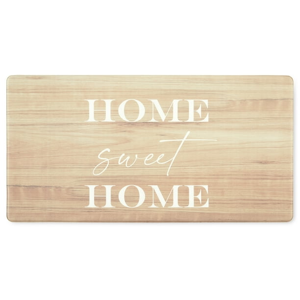 Martha Stewart Bloomfield Sweet Home AntiFatigue Kitchen Mat, Beige