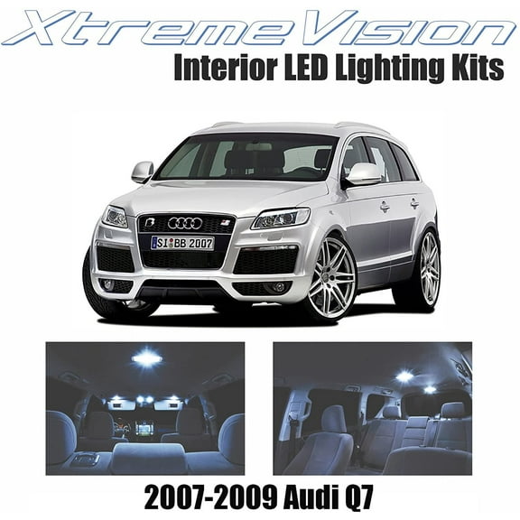 XtremeVision LED for Audi Q7 2007-2009 16 Pieces Cool White Premium Interior LED Kit Package   Installation Tool