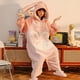 thumbnail image 2 of Pijamas gruesos de invierno para mujer, sudaderas con capucha, ropa de dormir con dibujos de conejo rosa, mono de una pieza de Anime para adulto, ropa de dormir para Navidad, 2 of 4