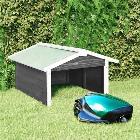 Robot Mower Garage, Outdoor Portable Storage Shed for Patio, Yard, Outdoor Robot Mower Garden Shelter Outdoor Storage Shed for Lawn Mower, Gray