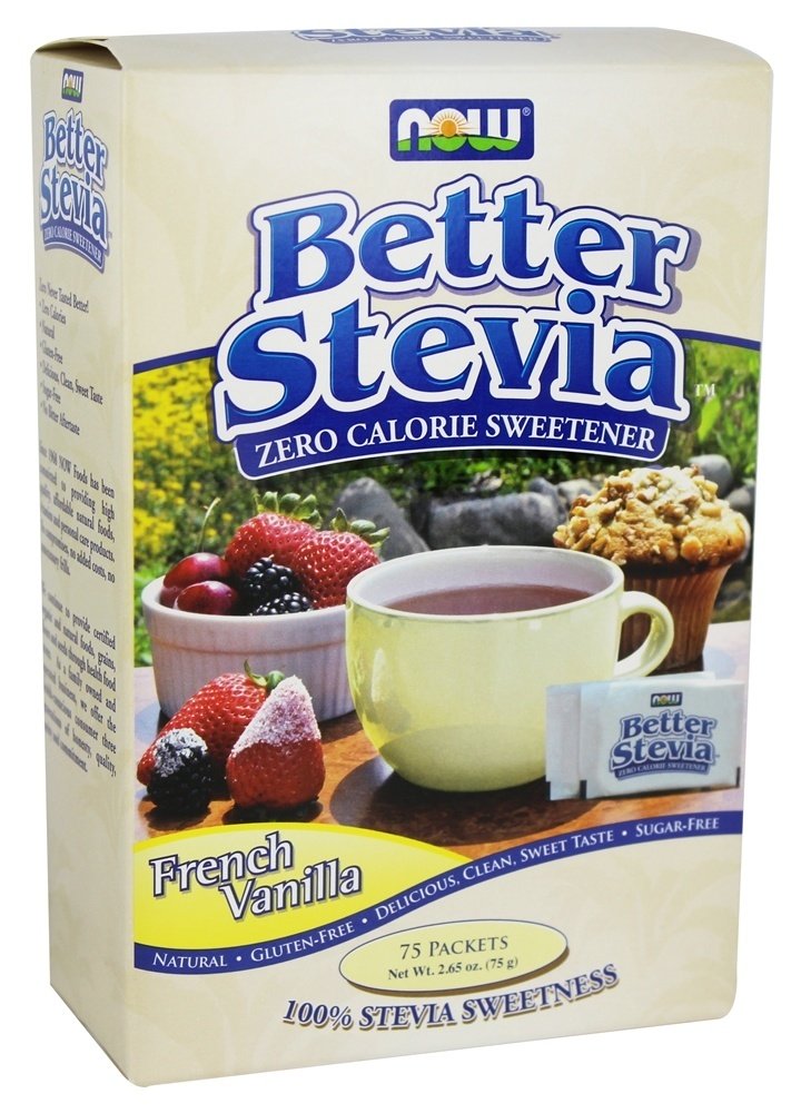 NOW Foods Better Stevia Zero Calorie Sweetener French Vanilla Flavor