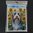 thumbnail image 3 of Bearded Collie in Sunflowers Greeting Cards Pack of 8 7 in x 5 in, 3 of 3