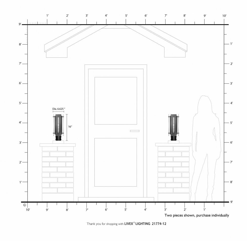 Livex Lighting - Utrecht - 1 Light Outdoor Post Top Lantern in Contemporary