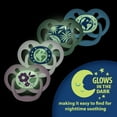 thumbnail image 4 of Dr. Brown's Advantage Baby Pacifier, Fully Symmetrical, Silicone Bulb, 6-18m, BPA Free, Squirrel/Glow, 4 Pack, 4 of 27