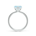 thumbnail image 2 of Angara Natural 1.4 Ct. Aquamarine Solitaire Ring in 14K White Gold for Women (Ring Size: 8.5), 2 of 9