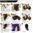 thumbnail image 6 of Wig with Bangs, Wigs for Women, Front Lace Wig Medium Length Straight Hair Wig Purple Short Style, 6 of 9