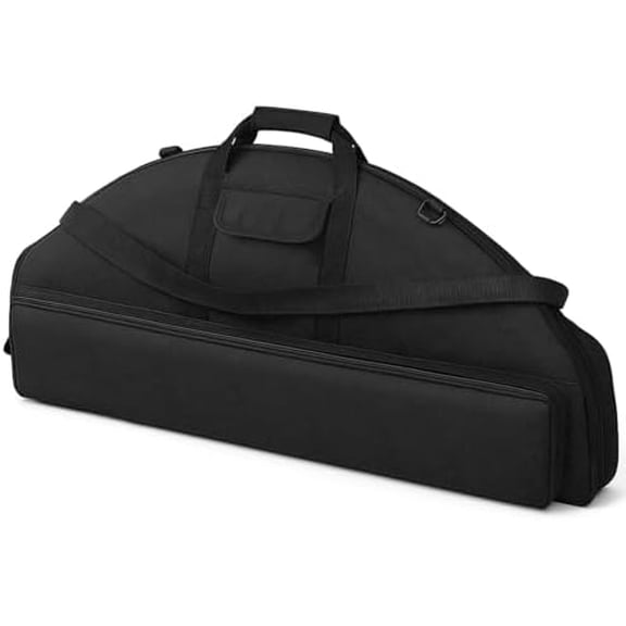 Compound Bow Case Soft Bow Padded Case Lightweight Carry Bag with Arrow Pocket and 3 Multipurpose Storage Pockets for Archery Accessories (Black)$$Other