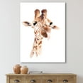 thumbnail image 2 of Close Up Portrait of A Giraffe X 12 in x 8 in Painting Canvas Art Print, by Designart, 2 of 4
