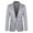 Grey, variant on Men Coats Suit Slim Fit One Button Solid Color Tuxedo Blazers Jacket Business Suits Wedding Party Homecoming Suits Autumn Winter Clothes