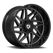 Gear Off Road 761BM RATIO 761BM-7905100 17X9 5X135 / 5X5.50 (+00) G/A 761BM Ratio (HB 87.1) Gloss Black with Milled Spoke Accents & Lip Logo A258626