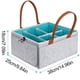 thumbnail image 2 of Organizador de pañales de fieltro para bebé, cambiador portátil, bolsa de pañales multifuncional, canasta de fieltro, caja de almacenamiento, 2 of 7