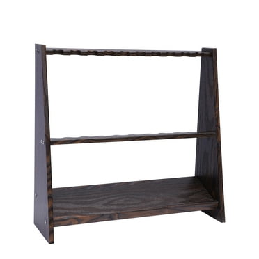 Dwellnix Wooden Pool Stick Stand Billiard Cue Rack Cue Holder Billiards Club 8 10 Holes