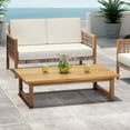 thumbnail image 3 of GDF Studio Kedan Outdoor Acacia Wood Coffee Table, Teak, 3 of 8