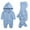 Blue, variant on FAMTKT Newborn Baby Boys Girls Dinosaur Outfits Infant Onesies Hoodie Romper Jumpsuit Pajamas Set, Baby Jumpsuit( Blue, 0-3 Months )