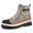 Beige, variant on Colisha Men Winter Shoes Platform Ankle Booties Shell Head Casual Work Boots Outdoor Denim Lace Up Boot Black 7