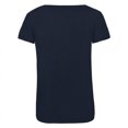 thumbnail image 2 of B&C - Camiseta de manga corta de algodón orgánico TriBlend para mujer (Azul real), 2 of 2