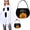 Black, variant on Halloween Candy Tote Bag, Jack-O-Lantern Plush Treat Basket with Handles, Foldable Trick or Treat Carrier for Parties and Events