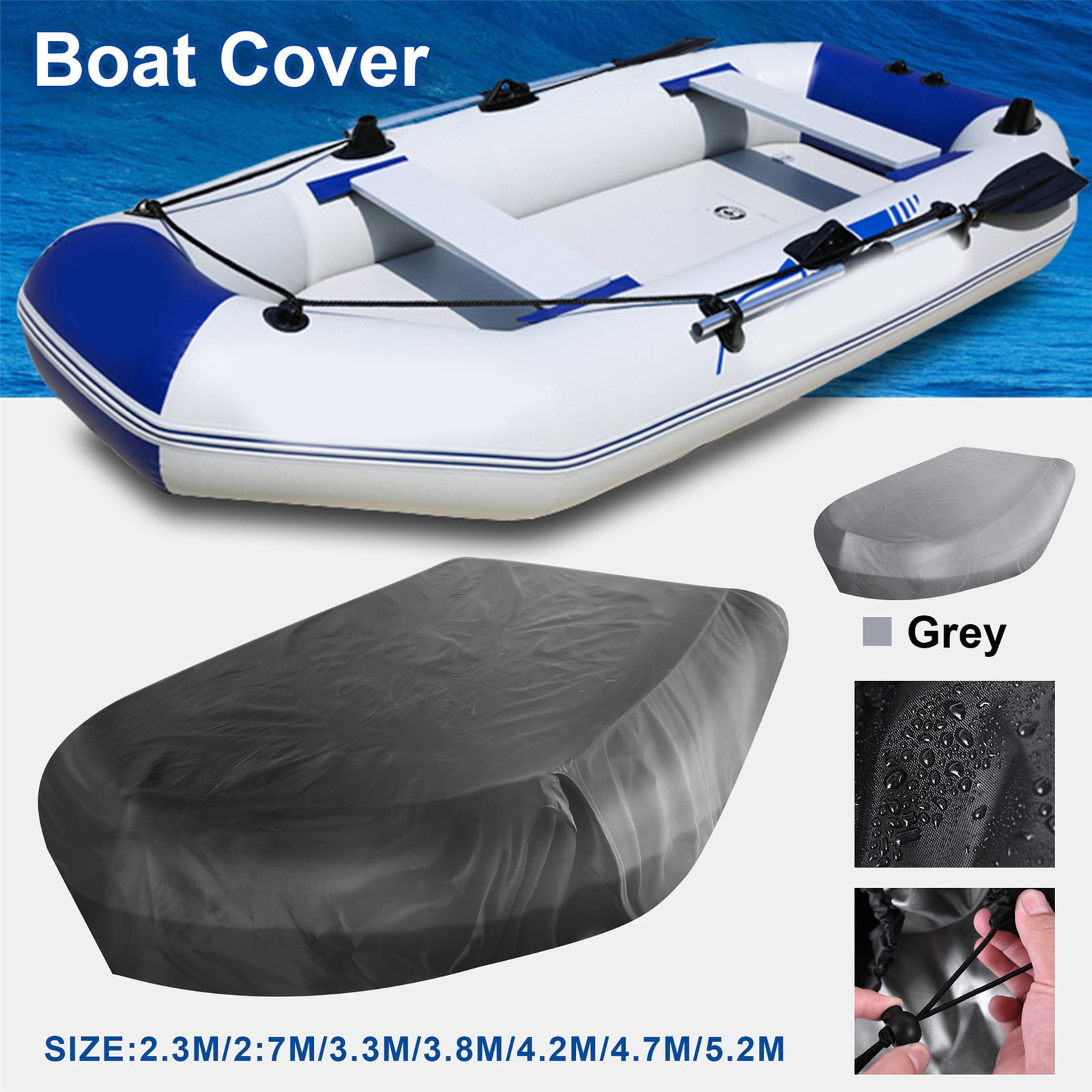 Waterproof Sun Proof Cover Dustproof Boats Kayak Protectors Dinghy Cover, Inflatable Boats Cover,Inflatable Boats Cover
