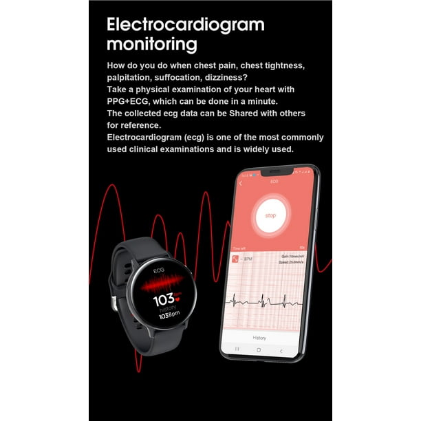 S20 Smartwatch 2021 Full Circle IP67 Smart Watch Men ECG Heart