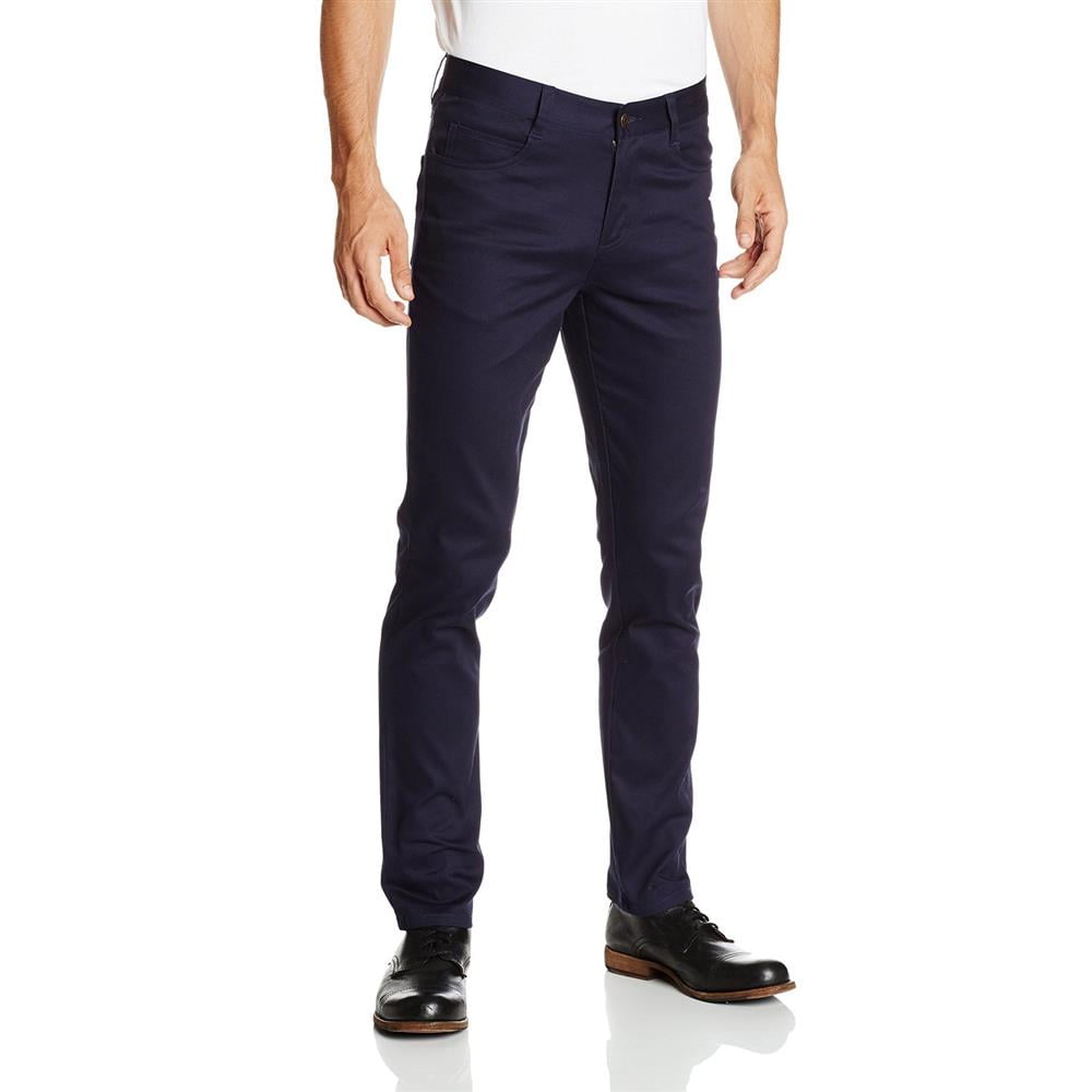 Lee Uniforms Mens Skinny 5-Pocket Pant (Navy 36) - Walmart.com