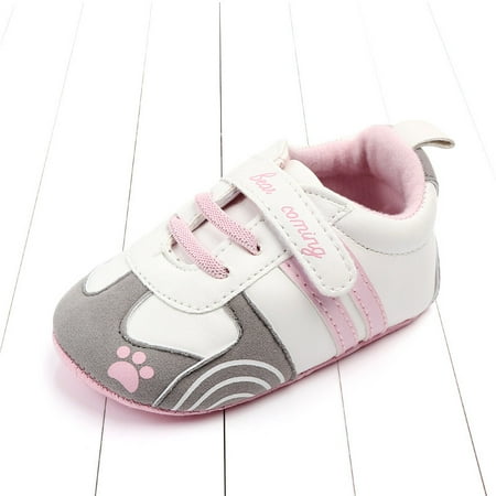 

Toyella Comfortable soft sole baby toddler shoes Pink 12cm